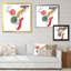 Minimalisme Christmas Deer Earth Tones - reproduction d'art sur toile-424316045-424316047