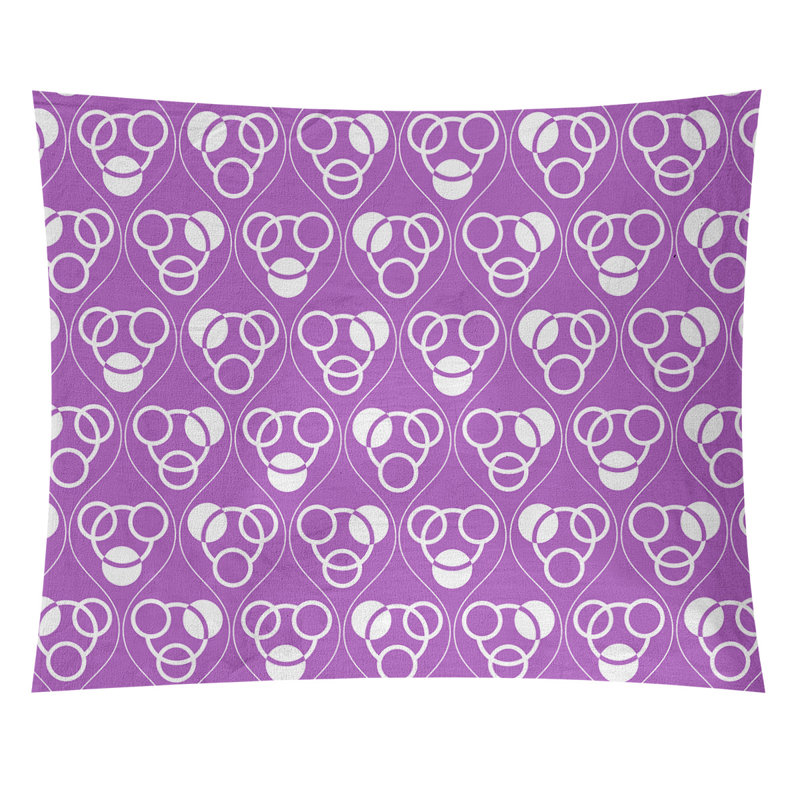 Tapisserie, H 88 po x l 104 po, Violet