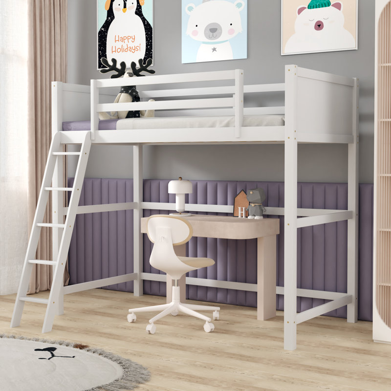 Lit mezzanine simple Eryss par Harriet Bee, Blanc