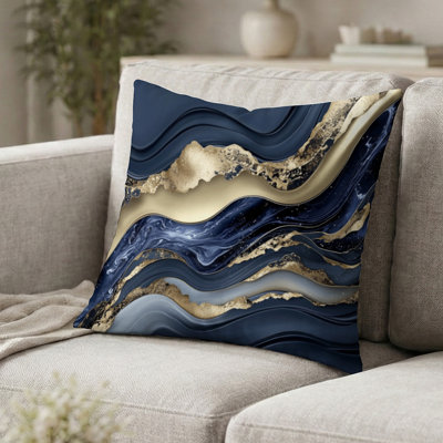 Coussin décoratif abstrait Abstract Marble