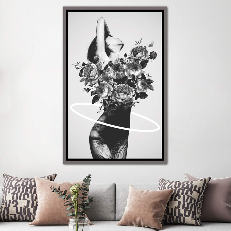 " Only You " by Dániel Taylor, 40" H x 60" W x 1.5" D, Dark Rustic Wood Frame