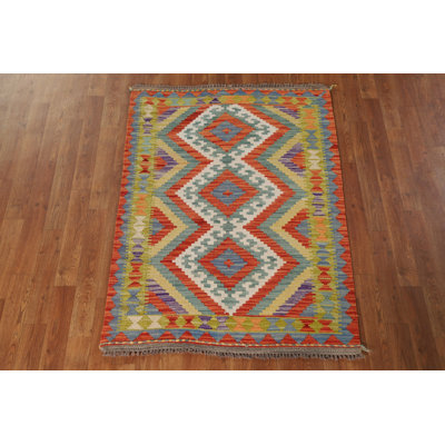 South Western Kilim Oriental Accent Rug 3x4