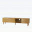 Meuble télé de 70 pouces de style Mid-Century moderne avec rangement spacieux et design durable, parfait pour les centres de divertissement de salon et de chambre à coucher