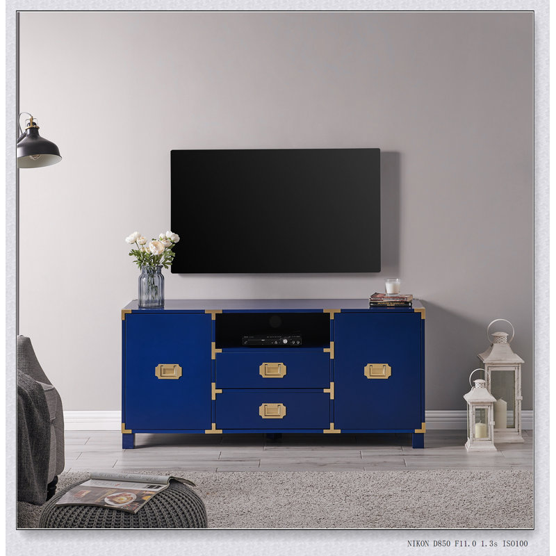Campaign Entertainment Center Console - Navy