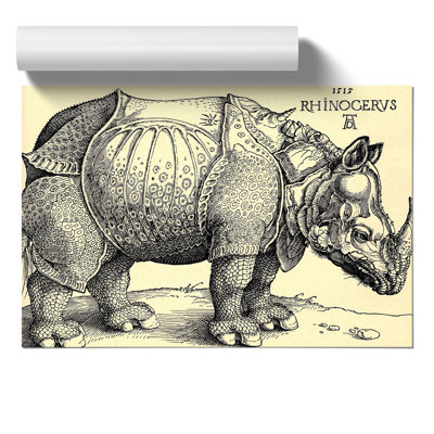 Rhinoceros by Albrecht Durer - Frameless Print