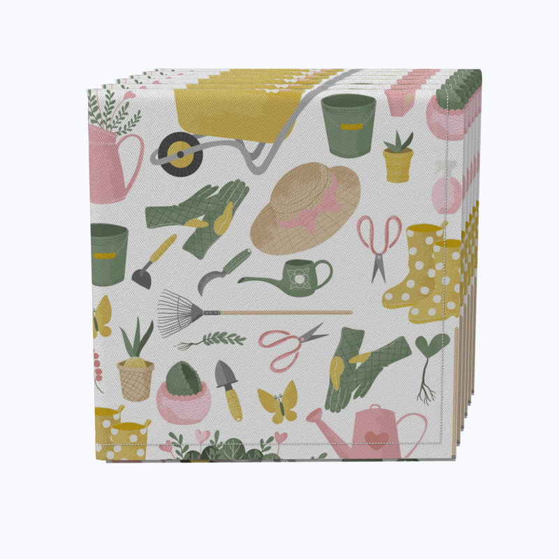 Cotton Twill No Pattern Square Napkin