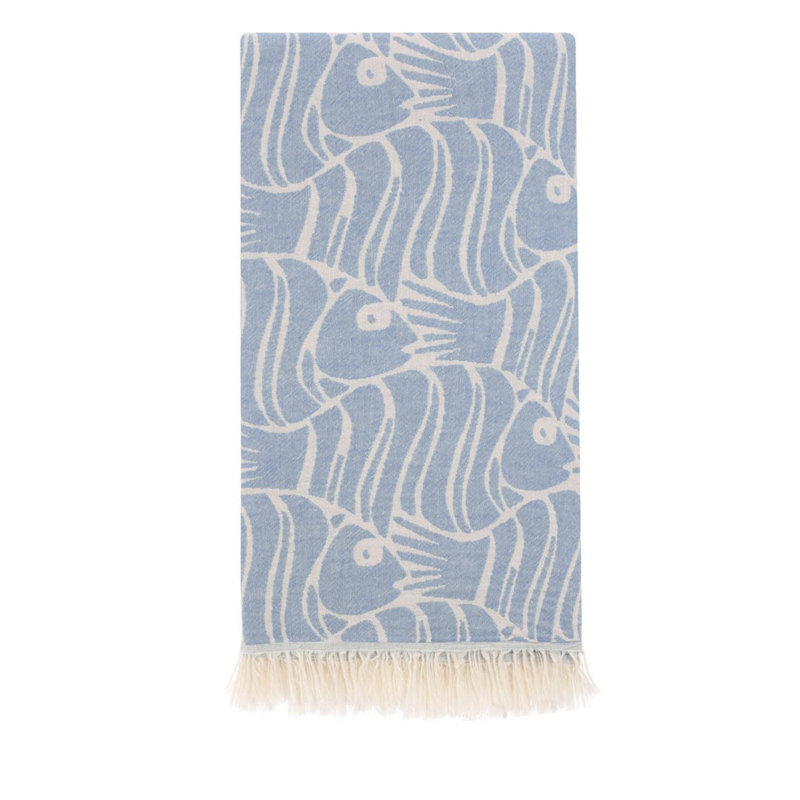 Serviette de plage Appleby, Bleu-gris