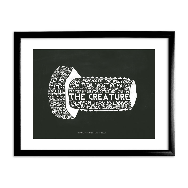 Single Picture Frame Print, Black