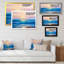 «Ocean Sunset And Waves», reproduction sur toile flottante-1019291912-1019291911