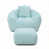Fausse fourrure bleu clair