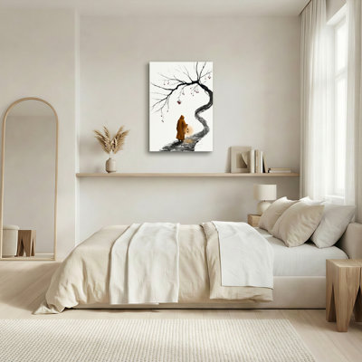 Art mural sur toile Gallery Wrap pour le salon, la chambre à coucher, le bureau ou le vestibule - décoration murale décorative avec sentier zen