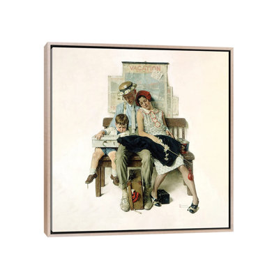 Family Home from Vacation - Wall Art Print - Framed Canvas