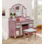 Ensemble coiffeuse avec tabouret et miroir Isaiah-Michael-517080225