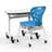 Trapezoid Metal 30'' h x 29'' w Adjustable Standing Desk