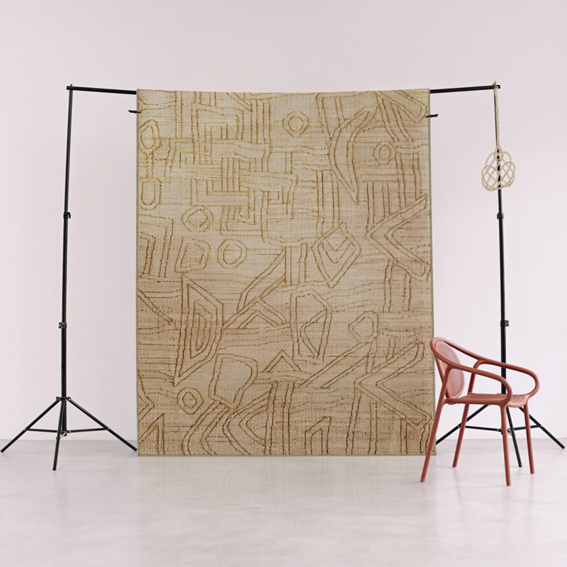 Tapis intérieur / extérieur Kishawn, Rectangle 3 pi 3 po x 6 pi 7 po
