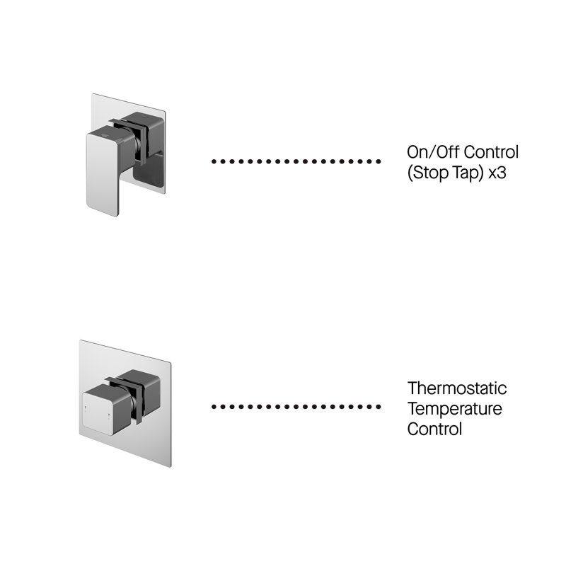 3 Outlet Windon Bundle With Stop Taps