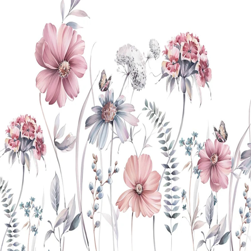 Pastel Petal Whispers, 118" L x 236" W