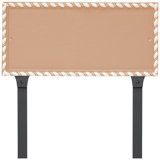 Franklin Rectangle Two Line Address Sign Plaque with Lawn Stakes