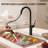 Pull Down Single Handle Kitchen Faucet with Dual Function-125426492