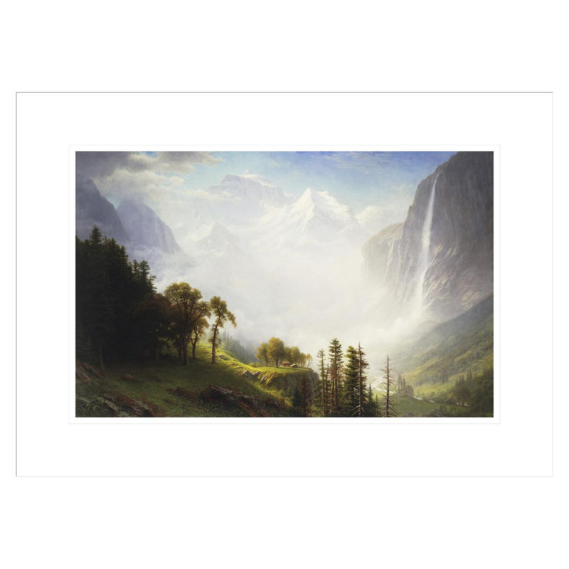 «Majesty of the Mountains» par Albert Bierstadt, impression giclée encadrée, H 15,92 po x l 21,75 po