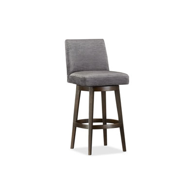 Upholstered Stool with Solid Wood Frame