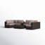 Ensemble de conversation en osier pour 4 personnes avec coussins Demarest-417061406