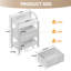 46 cm W Steel Bedside Table-1128718348