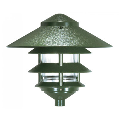 Arjon 1 Light - 8.6'' Height Pathway Light - Three Louver - Large Hood