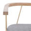 Chaise avec accoudoirs en coton Krissy