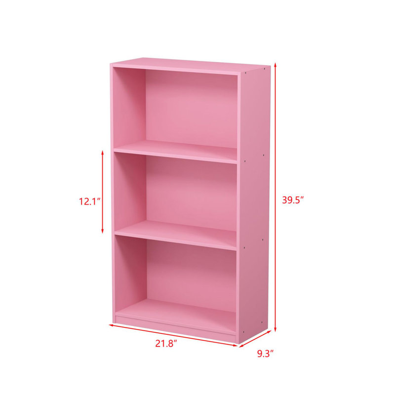Barhorst Unfinished Bookcase, Pink