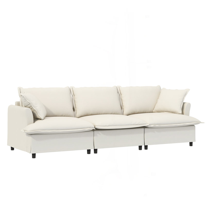 Ensemble de canapé de salon 3 pièces, Beige