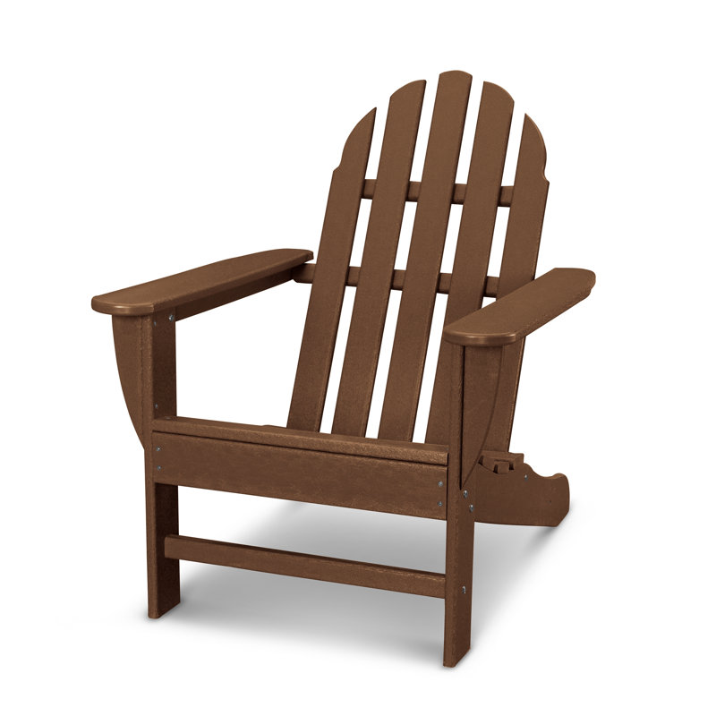 POLYWOOD Classics Adirondack Chair, Teak