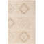 Tapis beige en laine touffeté à la main à motif géométrique Yazmin-225116177
