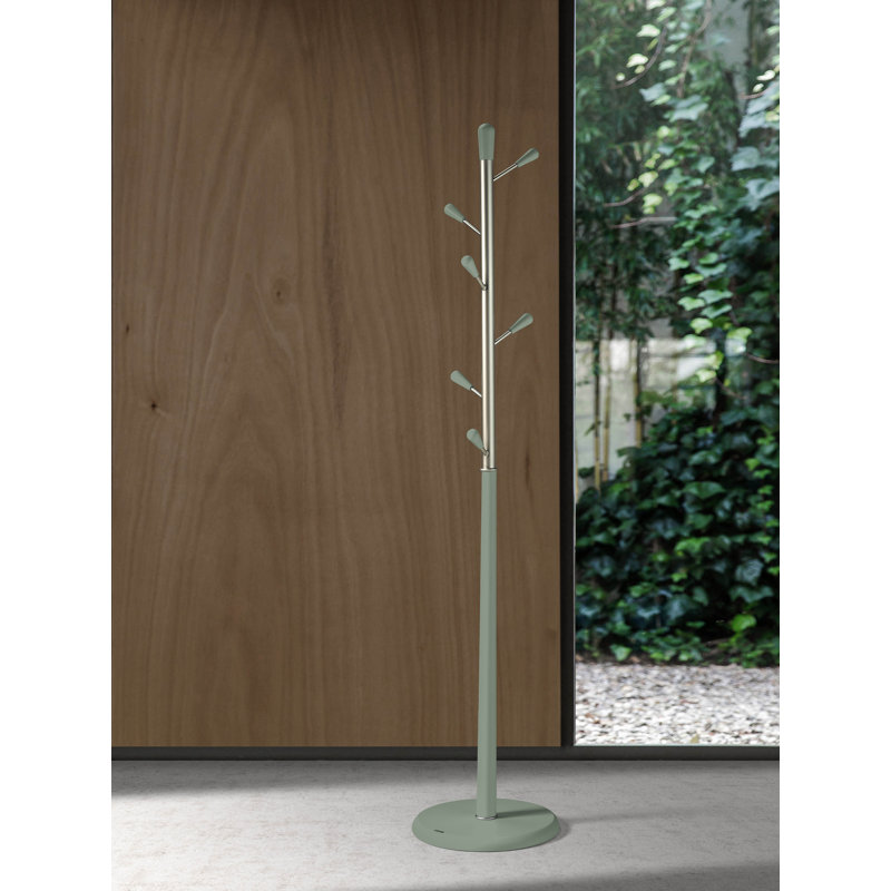 Beehler Freestanding 6 - Hook Coat Rack, Green