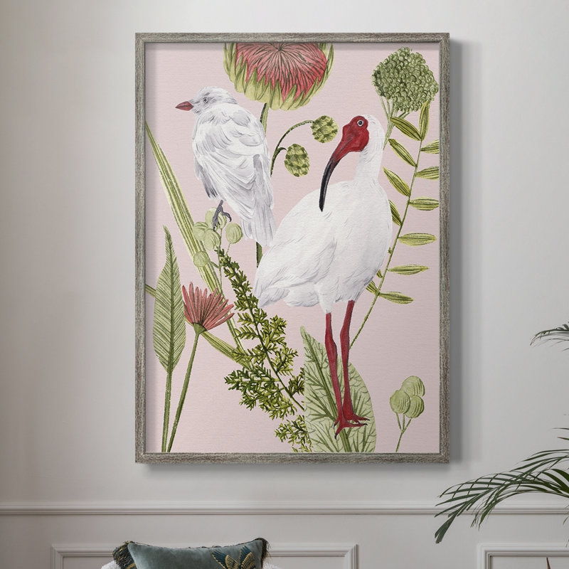 Birds in Motion II Framed Print - Solid Wood, 30" H x 24" W
