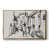 Toile avec cadre flottant or