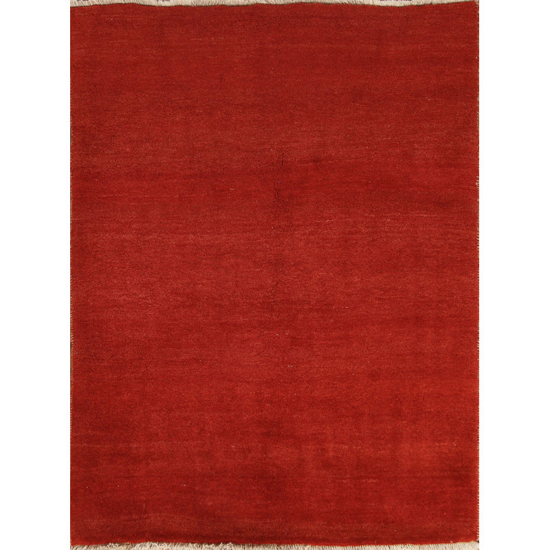 Tapis uni rouille Gabbeh