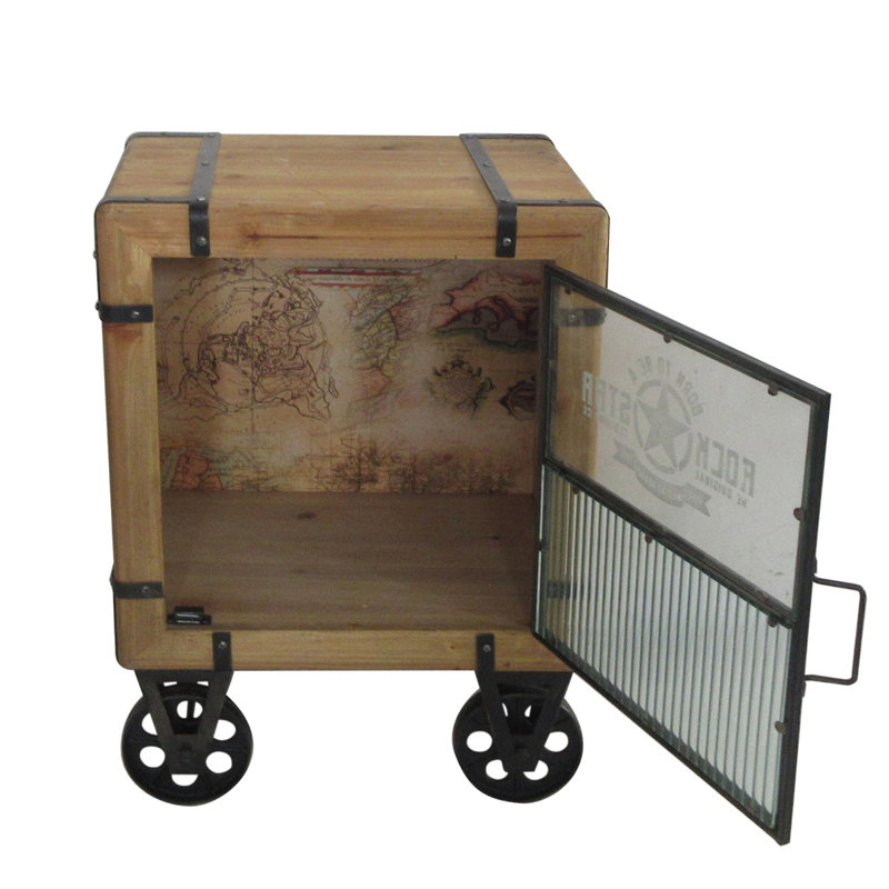 Adelline 36cm W Manufactured Wood Bedside Table