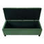 Banc rembourré avec rangement, repose-pieds, banc d'entrée, repose-pieds pour la chambre à coucher, vert rétro, 300 lb