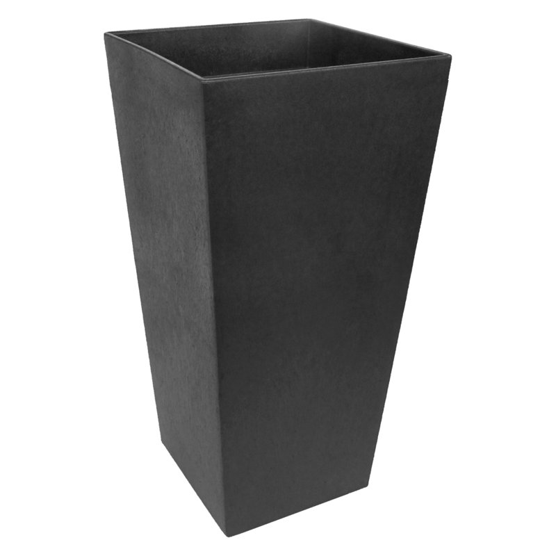 Tierra Verde 14" x 28" Sonata Rectangle Planter In Slate, Made from Rubber materials