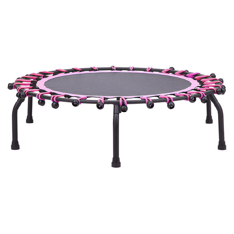 Freeport Park 101cm Round Backyard Trampoline, Black/Pink