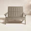 Causeuse double en plastique recyclé Byrnes-705437826