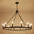 Moomal 12 - Light Wagon Wheel Wagon Wheel Chandelier with No Secondary or Accent Material-1651749285