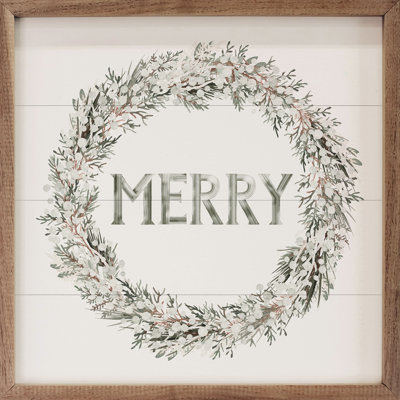 " Merry Wreath White "