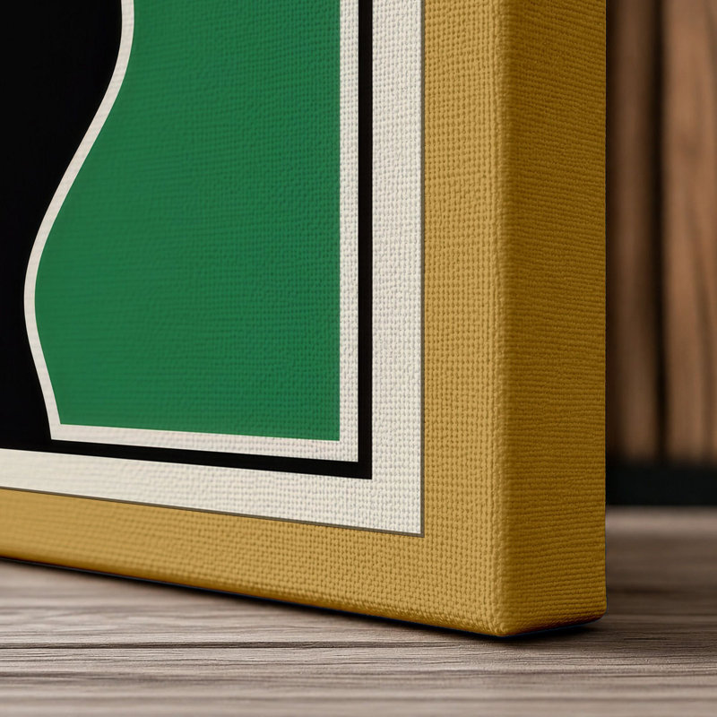 Moments of Play Mid-Century - Wrapped Canvas, 24x16 - 61.0 x 40.6 cm, Ochre Border