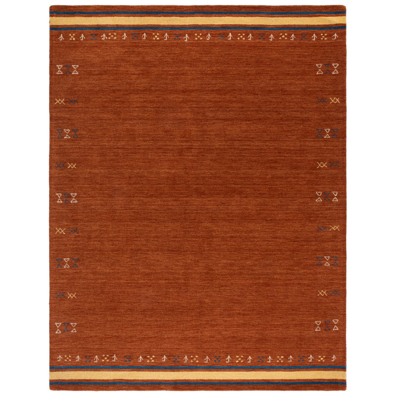 Himalaya Hand Loomed Wool Geometric Indoor Rug, 9'-0" x 12'-0" Rectangle