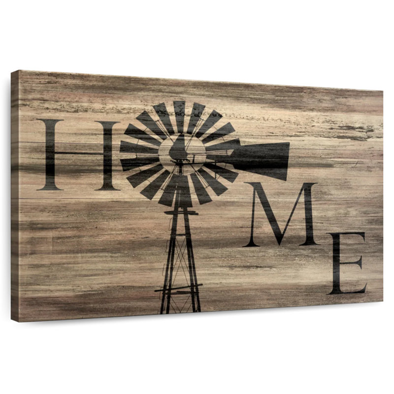 Windmill Home Wall Sign, 24" H x 36" W