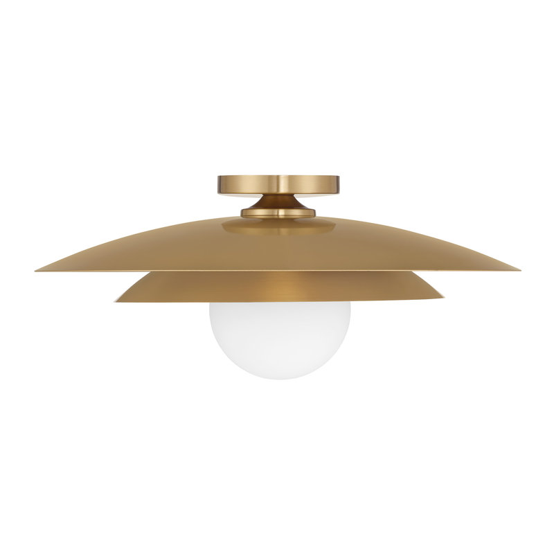 Sherrer 1-Light Ceiling Light in Brass, Brass