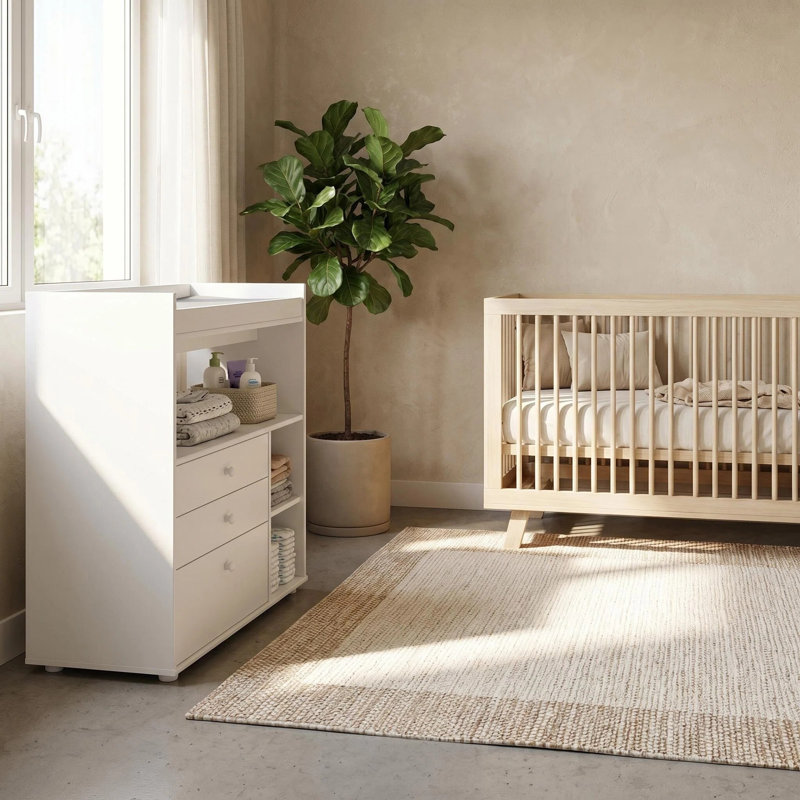 Commode à langer blanche