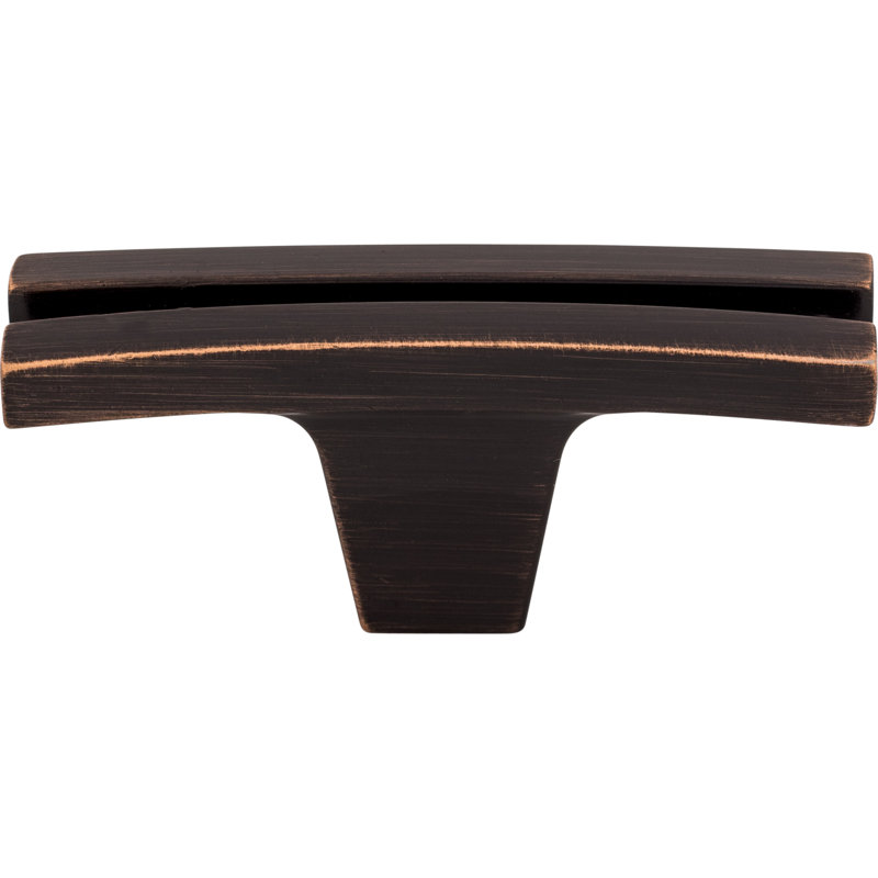 Flared 2 5/8" Length Geometric Knob, Tuscan Bronze